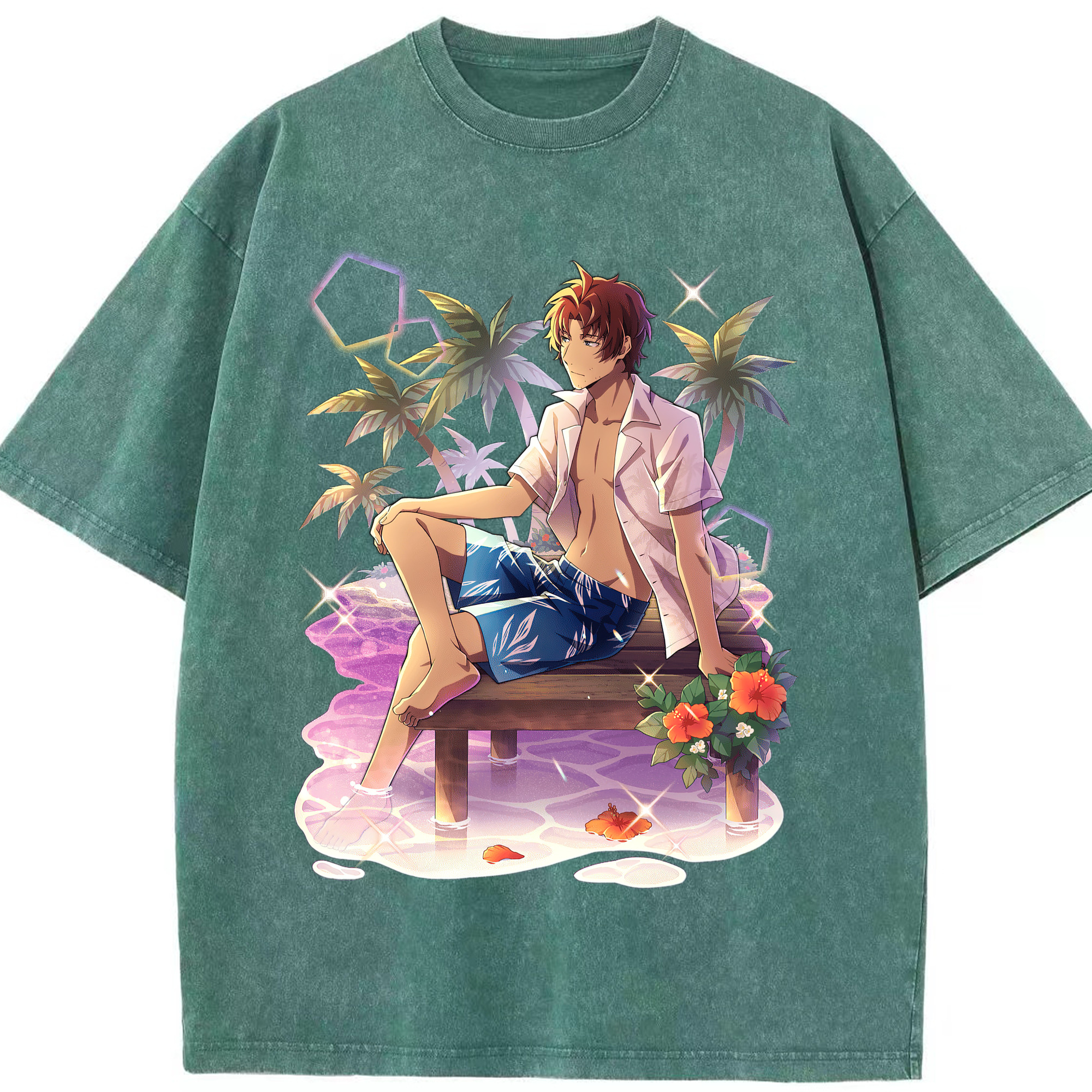 （画像用） 文豪ストレイドッグス Bungo Stray Dogs 綿100% ヴィンテージ風 半袖Tシャツ（フロントプリント）